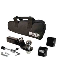 Rigid Hitch Class III 2" Ball Mount Kit Loaded with 2-5/16" Ball, Hitch Lock and Storage Bag - 2" Drop