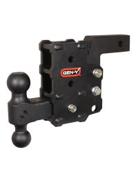 GEN-Y HITCH PHANTOM Flip 2 Shank 6 Drop 1.2K TW 12K Hitch & GH-044 Versa-Ball Mount