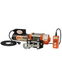 Keeper (KAC15042) 110/120 Volt AC Electric Wire Rope Winch, 1,500 lbs. Single Line Pull