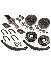 6,000 lb. Straight Axle Assembly with Electric Brakes & 6-Bolt on 5-1/2 Hub/Drums - 86 Inch Hub Face
