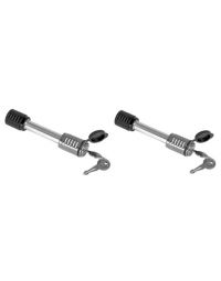 Keyed Alike Barbell Style 5/8 Inch Hitch Pin Lock - 2 Pack