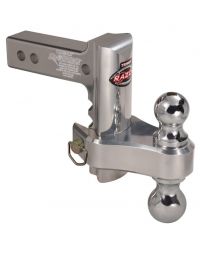 Trimax (TRZ6AL-RP) Razor Aluminum Adjustable Dual-Ball Mount with 2" and 2-5/16" Hitch Balls - 6" Drop/Rise - 10,000 lbs. Tow Capacity