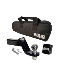 Rigid Hitch 2 5/16" Hitch Ball & Ball Mount Assembly with Storage Bag for 2" Receivers - 4" Drop - 9" Length