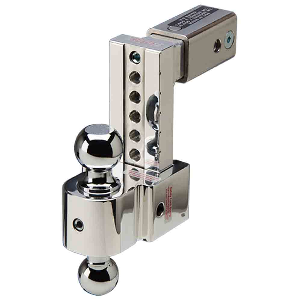 FastWay Flash Silent Tow Dual-Ball Aluminum Ball Mount for 2-1/2 Inch Receivers, 2