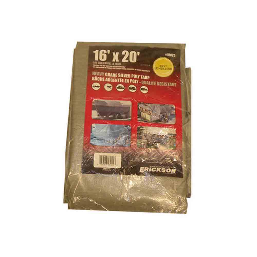 16 ft. X 20 ft. Heavy Duty Silver Tarp
