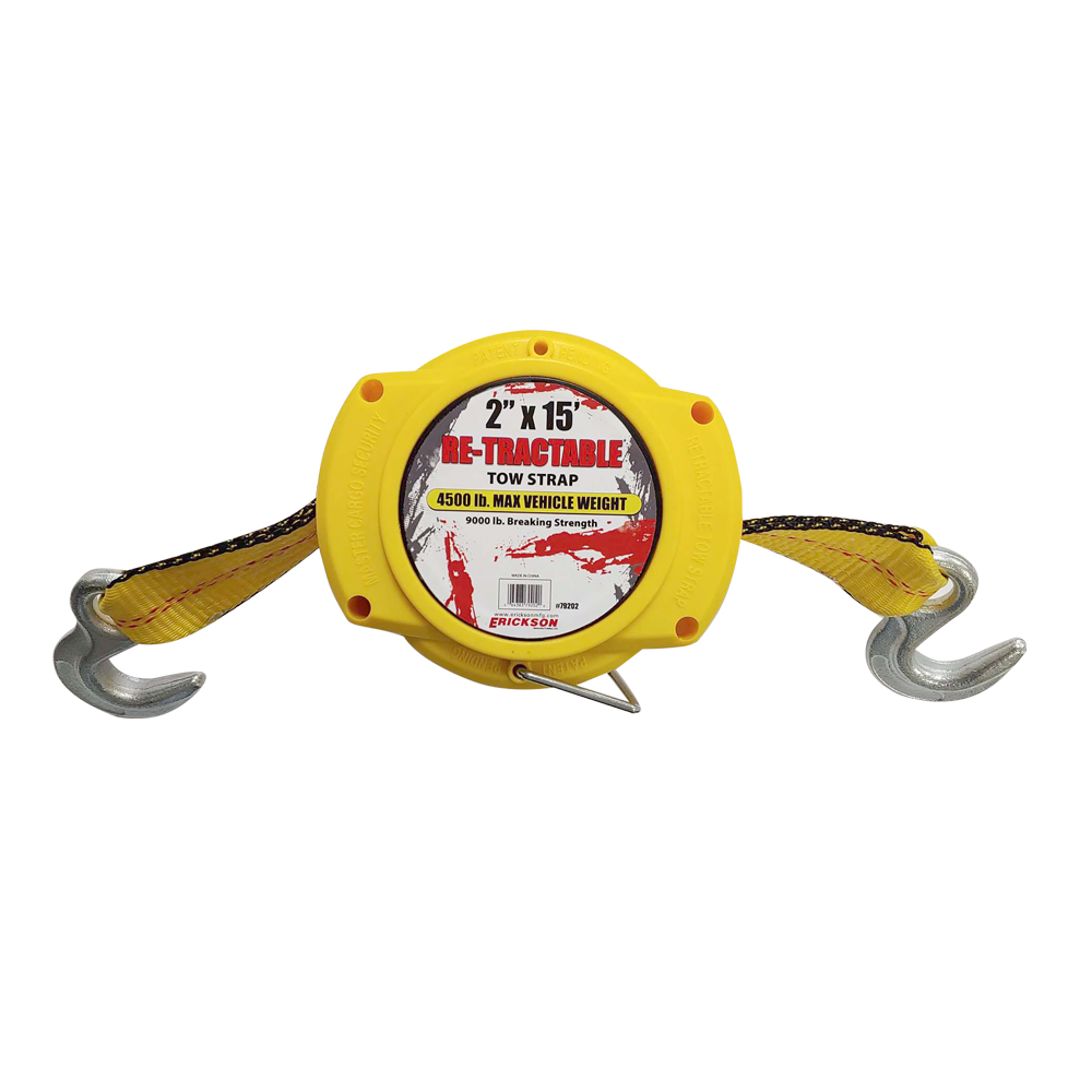 Re-tractable Recovery Strap - 2 Inch x 15 Inch 9000 lb. - E-79202