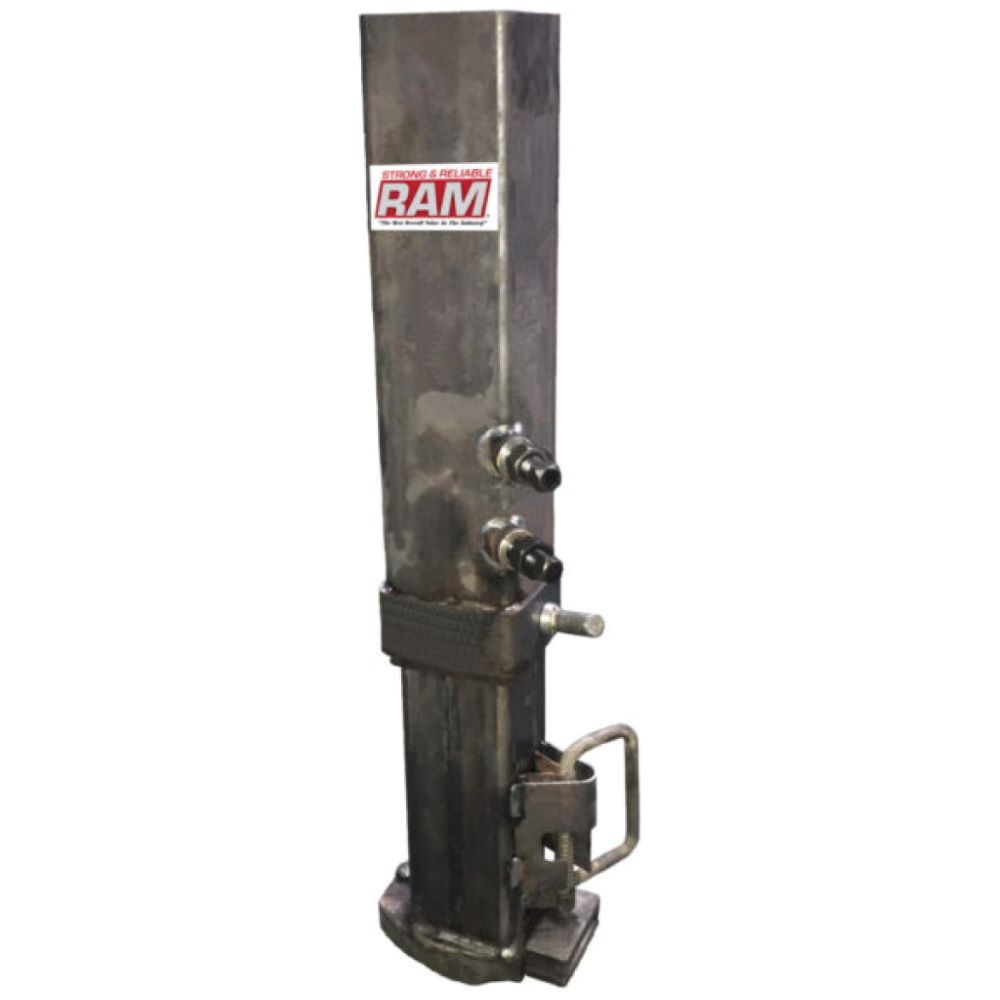 30K Square Gooseneck Coupler, Square Tube, Weldable Unfinished Surface