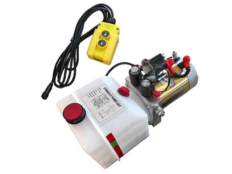 Hydraulic Jack Power Unit Works with Ram Hydraulic Jacks - Dual acting, 4 Quart Reservoir