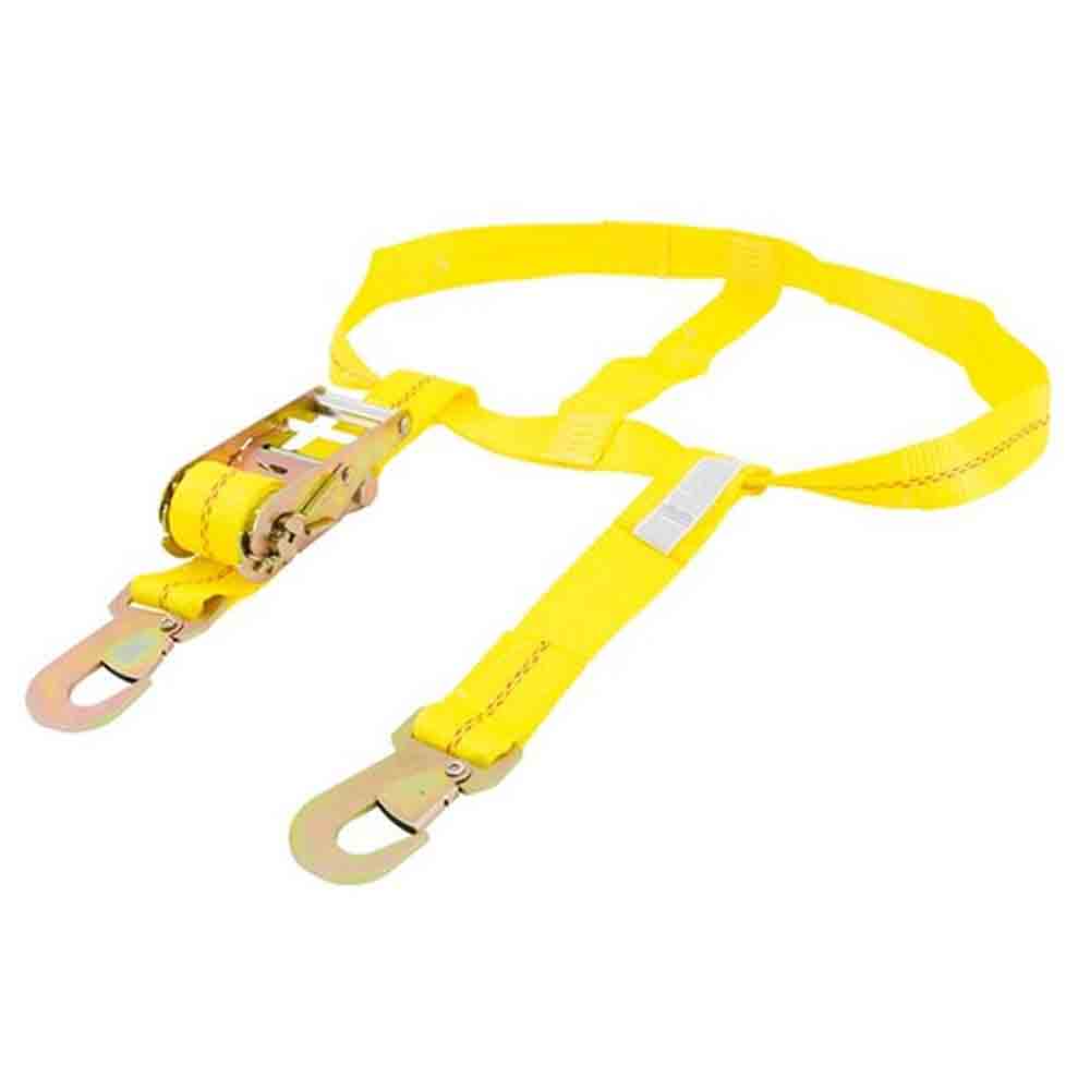 Over-The-Wheel Tie-Down Dollie Strap with Ratchet