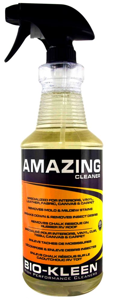 Bio-Kleen Amazing Cleaner - Biodegradable Vinyl, Leather, Fabric & Rubber Cleaner - 32 oz. Spray Bottle