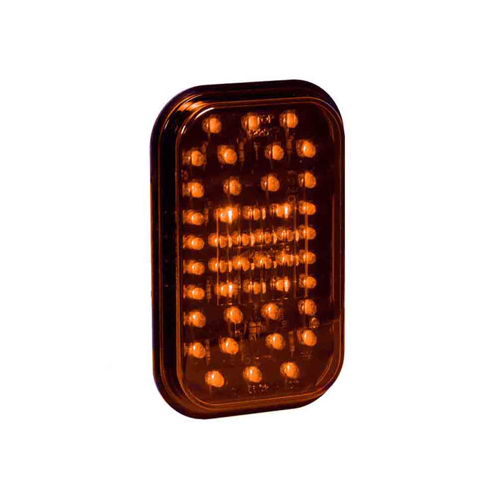 LED Trailer Light - 5 Inch Rectangular - Amber