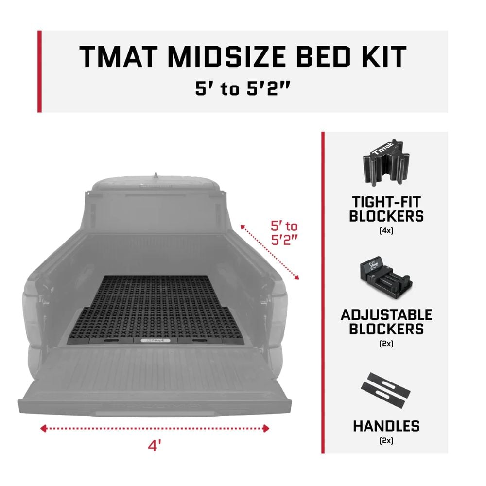 Tmat Truck Bed Organizer Slide Out Mat | Short Bed