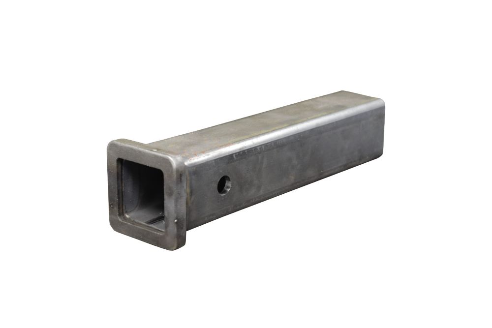 Rigid Hitch 2" I.D. x 12" Length Receiver Tube with Forged Collar, Made in USA (P-1225F)