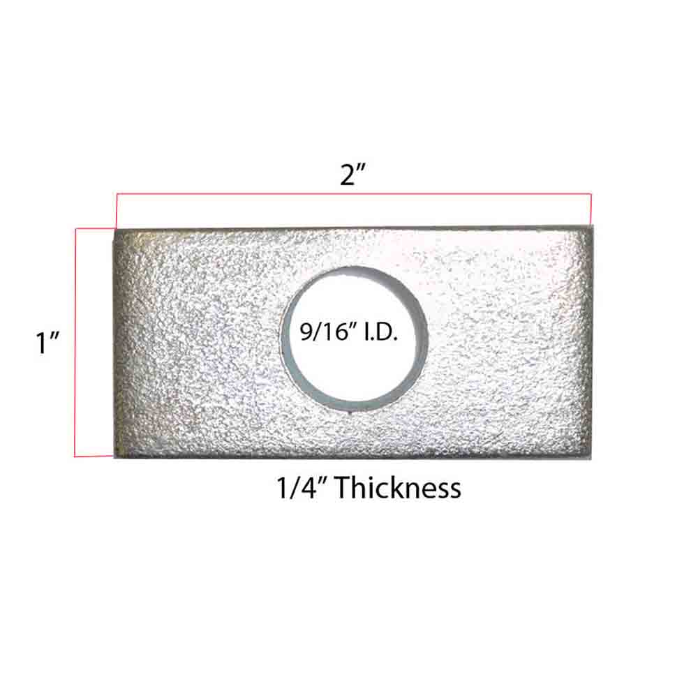 6 Block Plate Kit With (2) 1/2" Fishwires