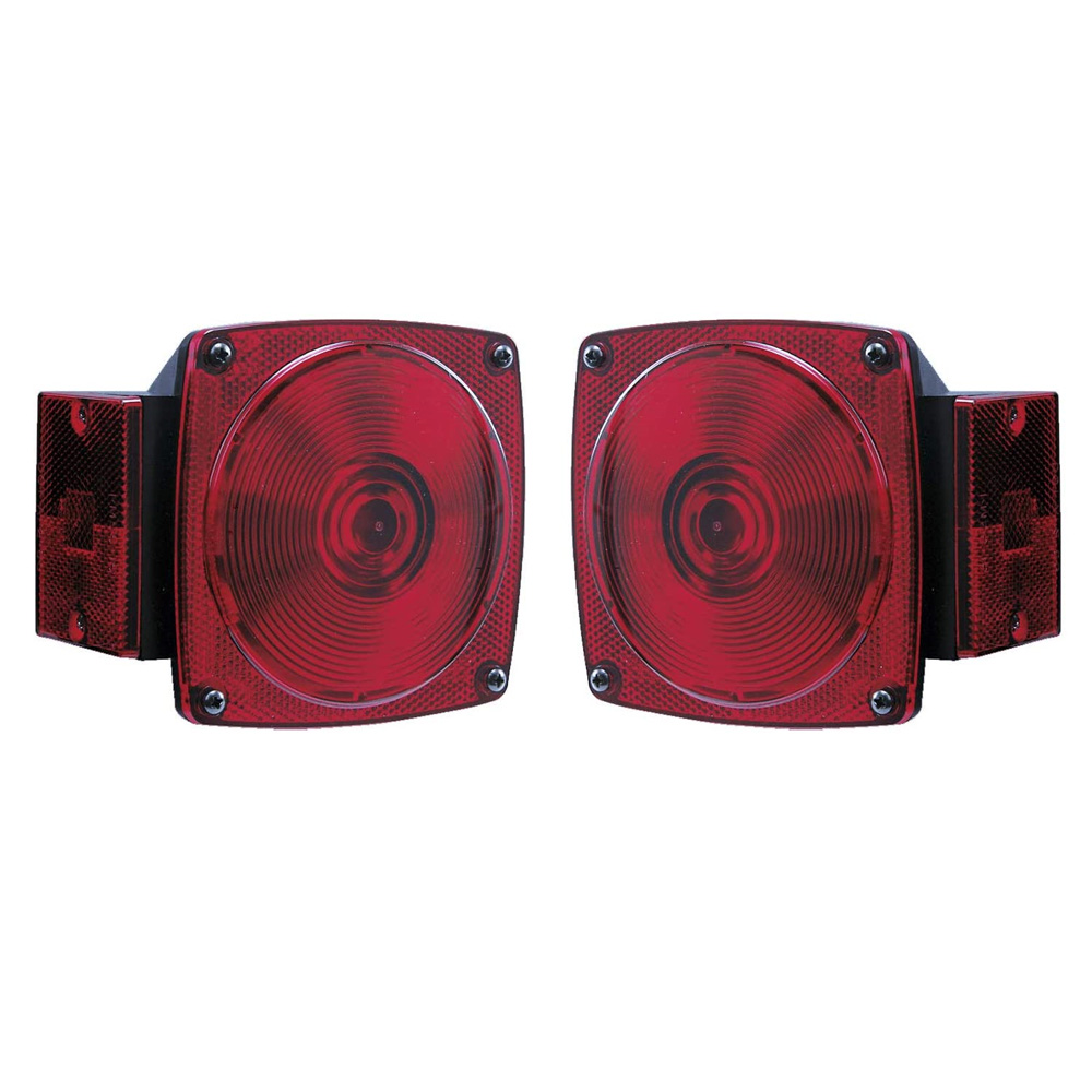 Peterson Incandescent Square Trailer Tail Lights (RLC-441) Submersible