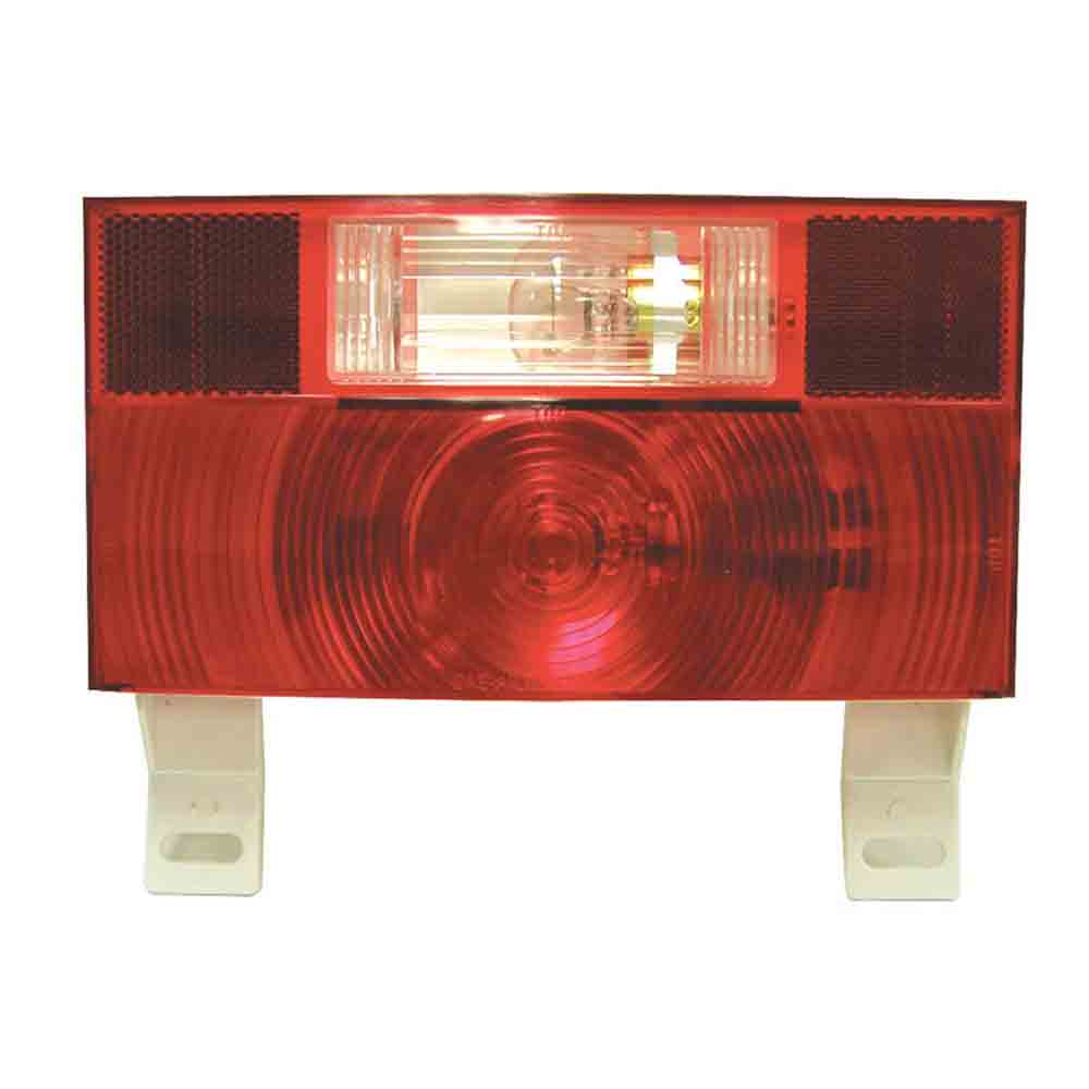 Peterson RV Stop/Turn/Tail Light with License Plate Bracket and Back-Up Light