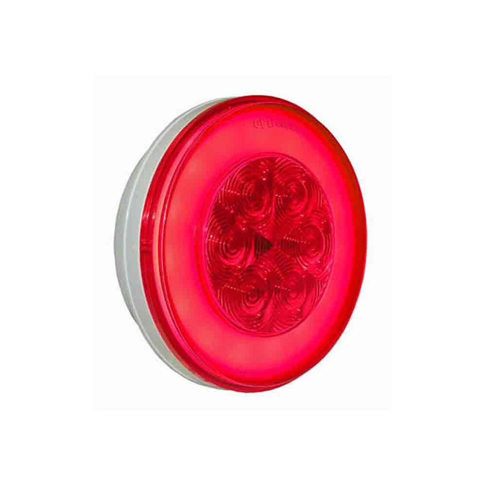 LED GloLight™ Tail Light - 4 Inch Round - Red Lens