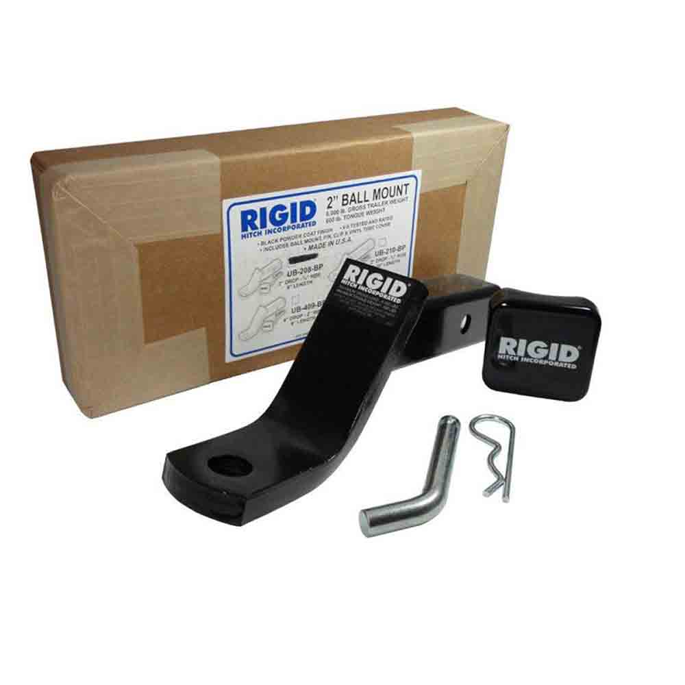 Rigid Hitch Ball Mount Assembly for 2