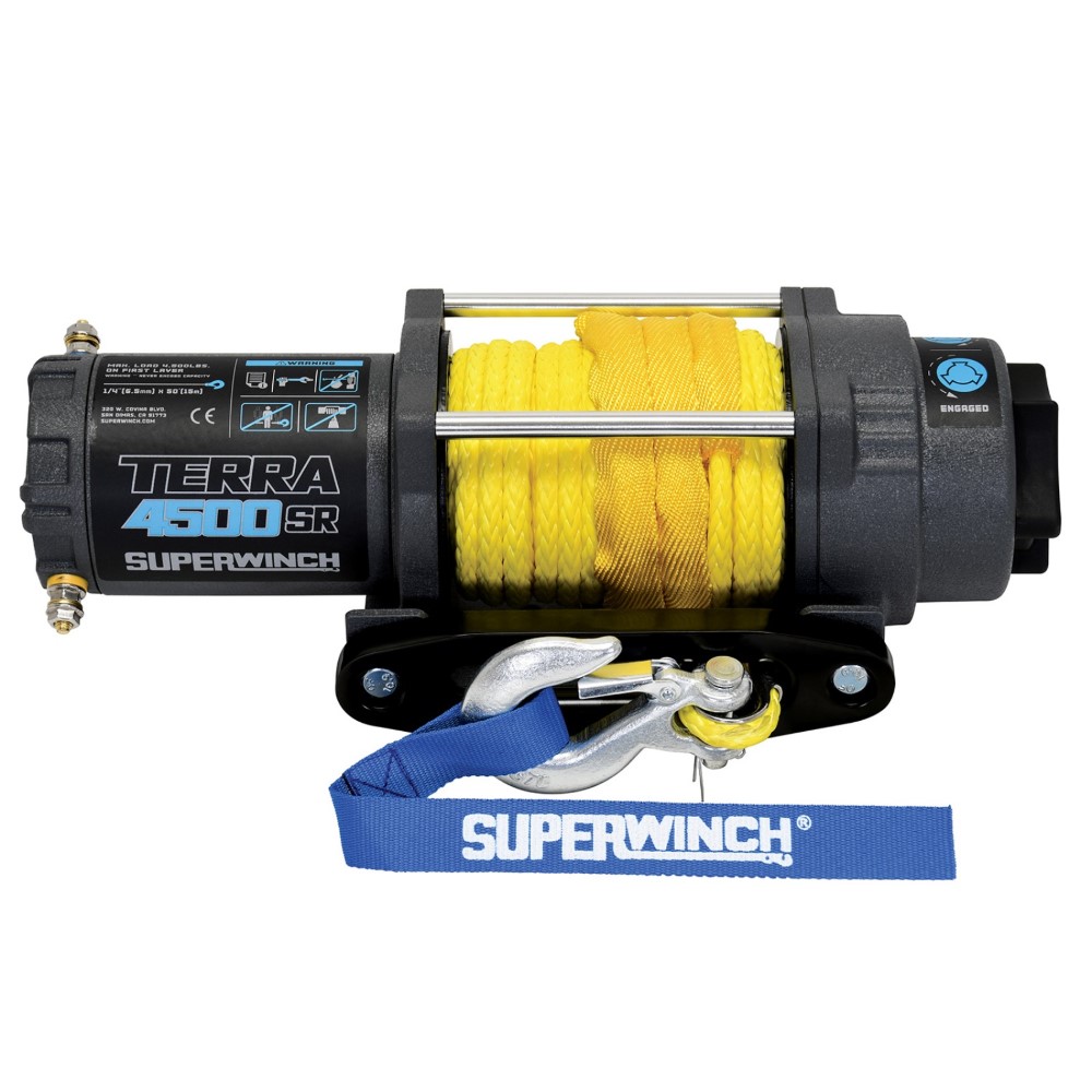 Superwinch Terra 4500SR 12V Synthetic Rope Winch