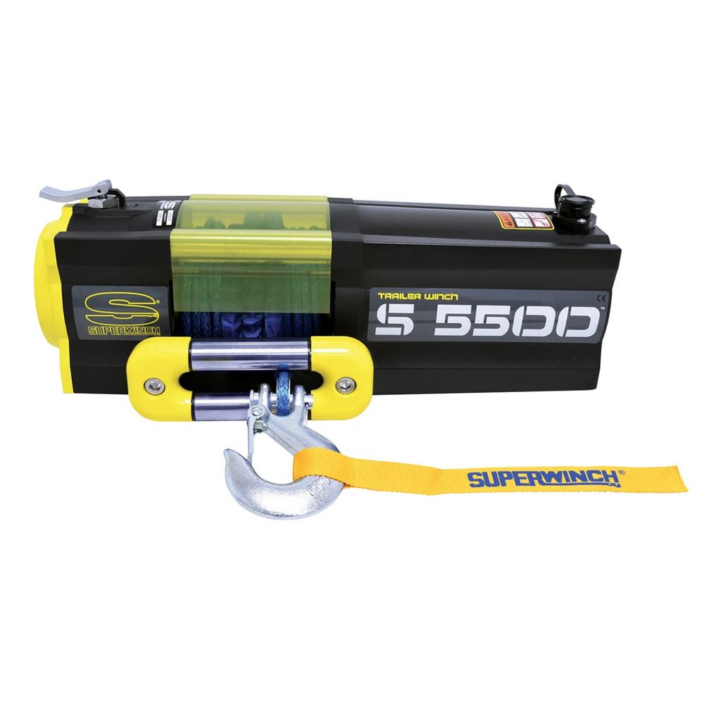 Superwinch S5500SR 12 Volt Synthetic Rope Trailer Winch