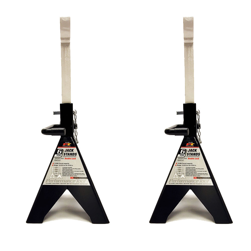 Performance Tool (W-41006) - 6-Ton Jack Stands - Pair