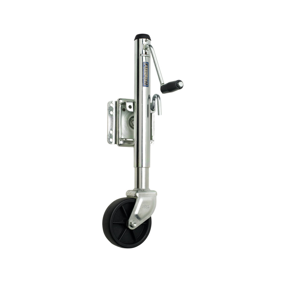 Fulton Marine Trailer Jack, 1,200 lbs. Capacity, Side Wind, Bolt-On Side Mount, 10 in. Travel